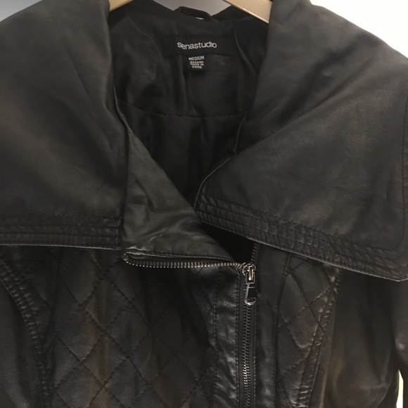 Faux leather Moto Jacket - Picture 2 of 7